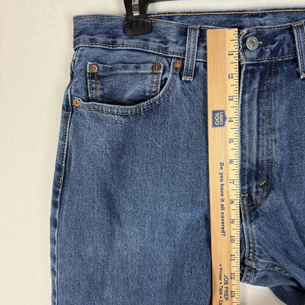 Levi's 550 Jeans Men 34x34 Blue Denim Distressed High-Rise Relaxed Fit Straight - Picture 12 of 15